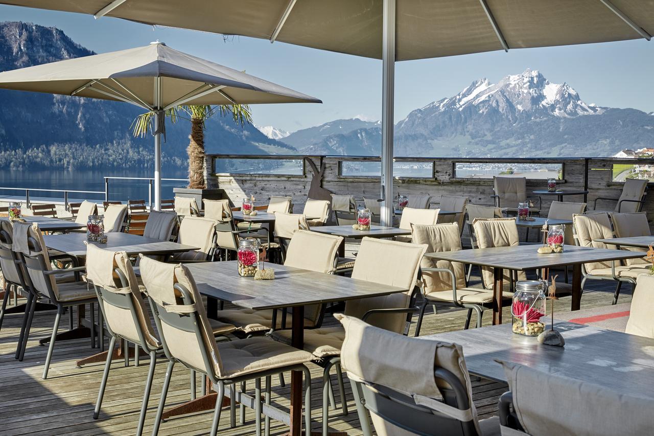 Alpenblick Weggis - Panorama & Alpen Chic Hotel Bagian luar foto