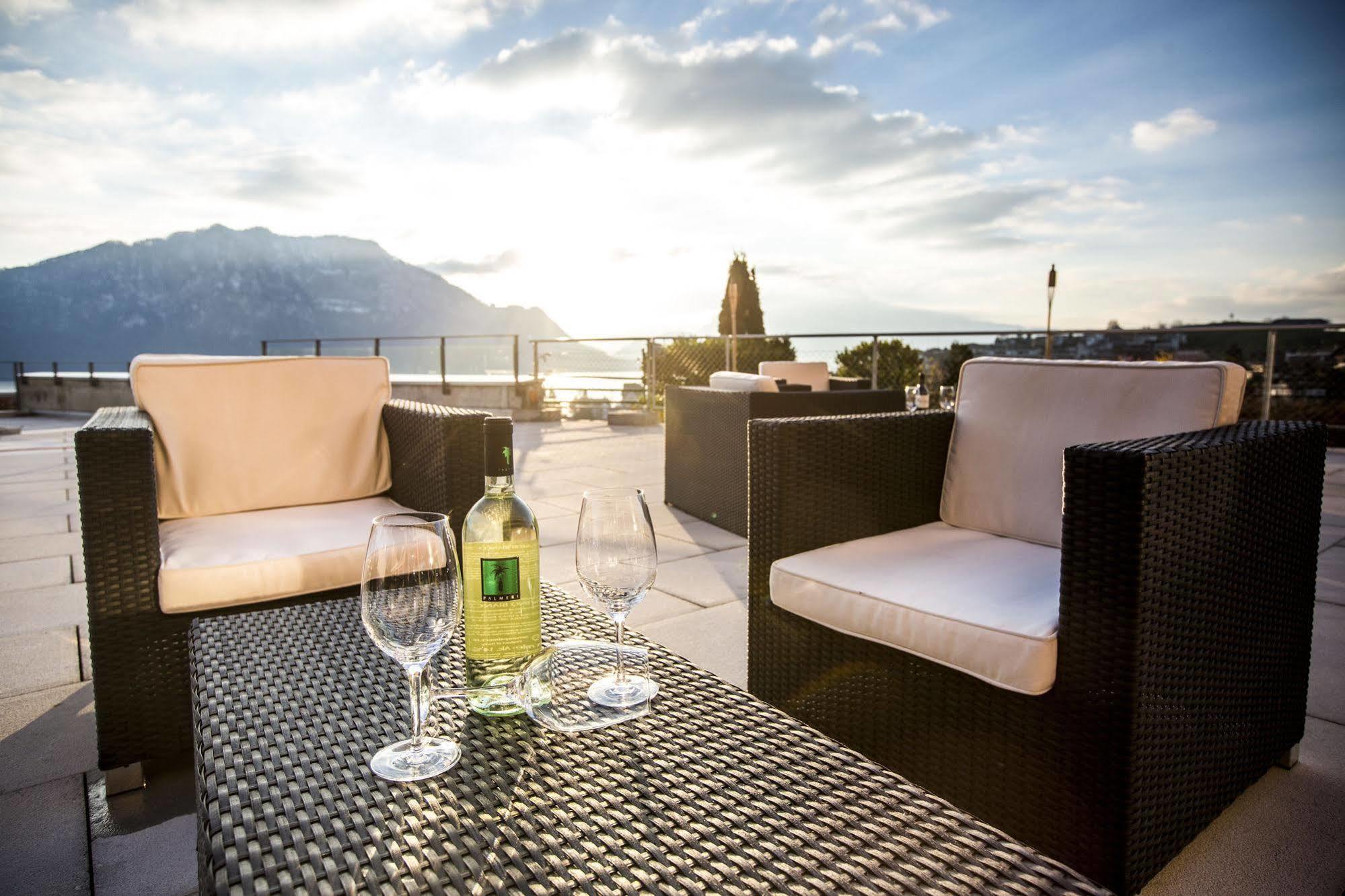 Alpenblick Weggis - Panorama & Alpen Chic Hotel Bagian luar foto